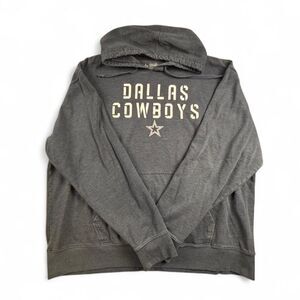 Dallas Cowboys Hoodie XXL Grey NFL Pullover Sweatshirt Mens Graphic Football